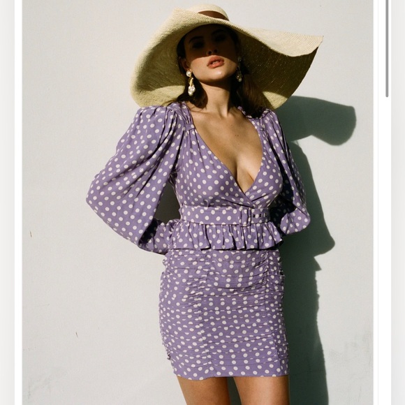 New! LPA Ailisa Annette dot XS dress CUTE! - Picture 2 of 11